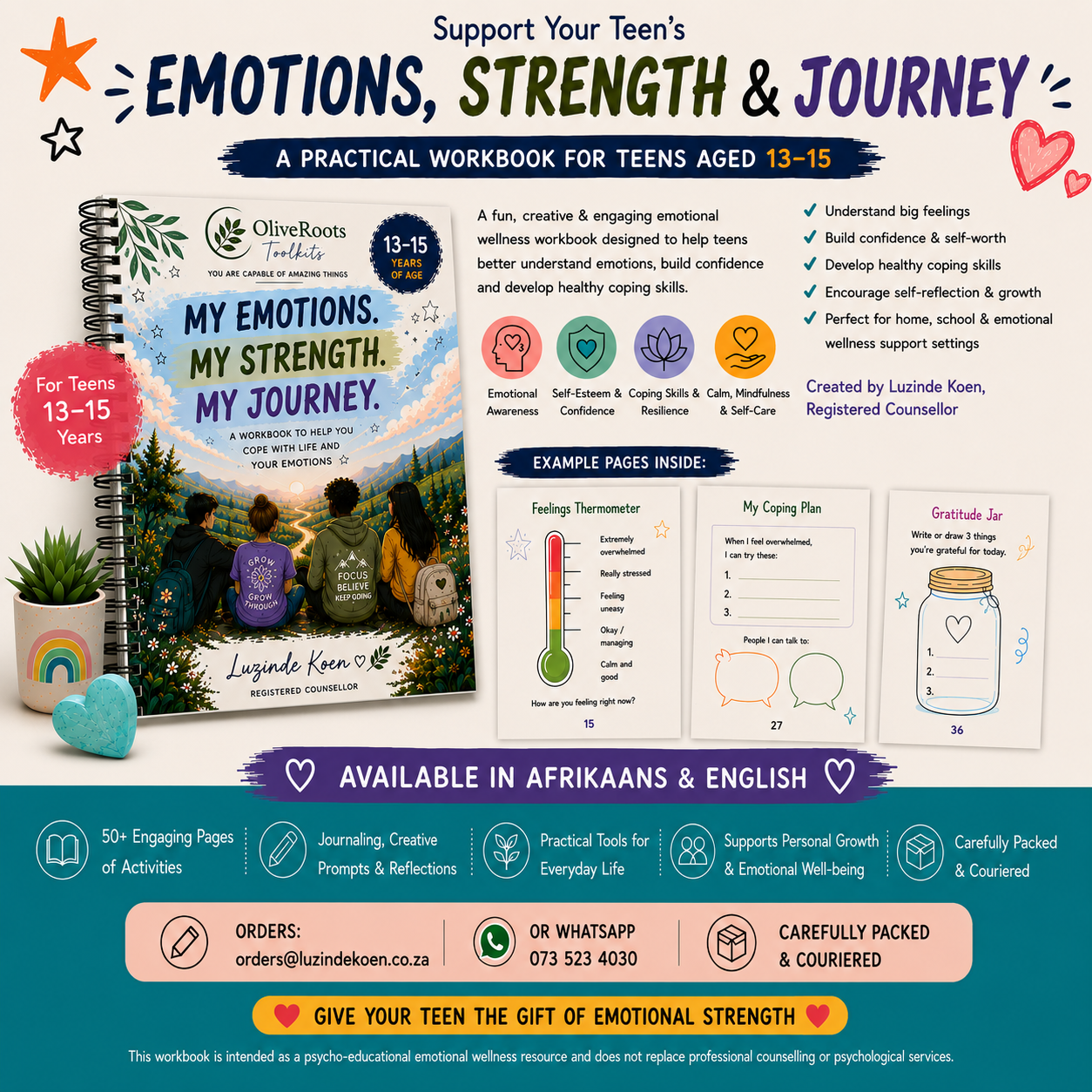 My Emotions, My Strength, My Journey Workbook