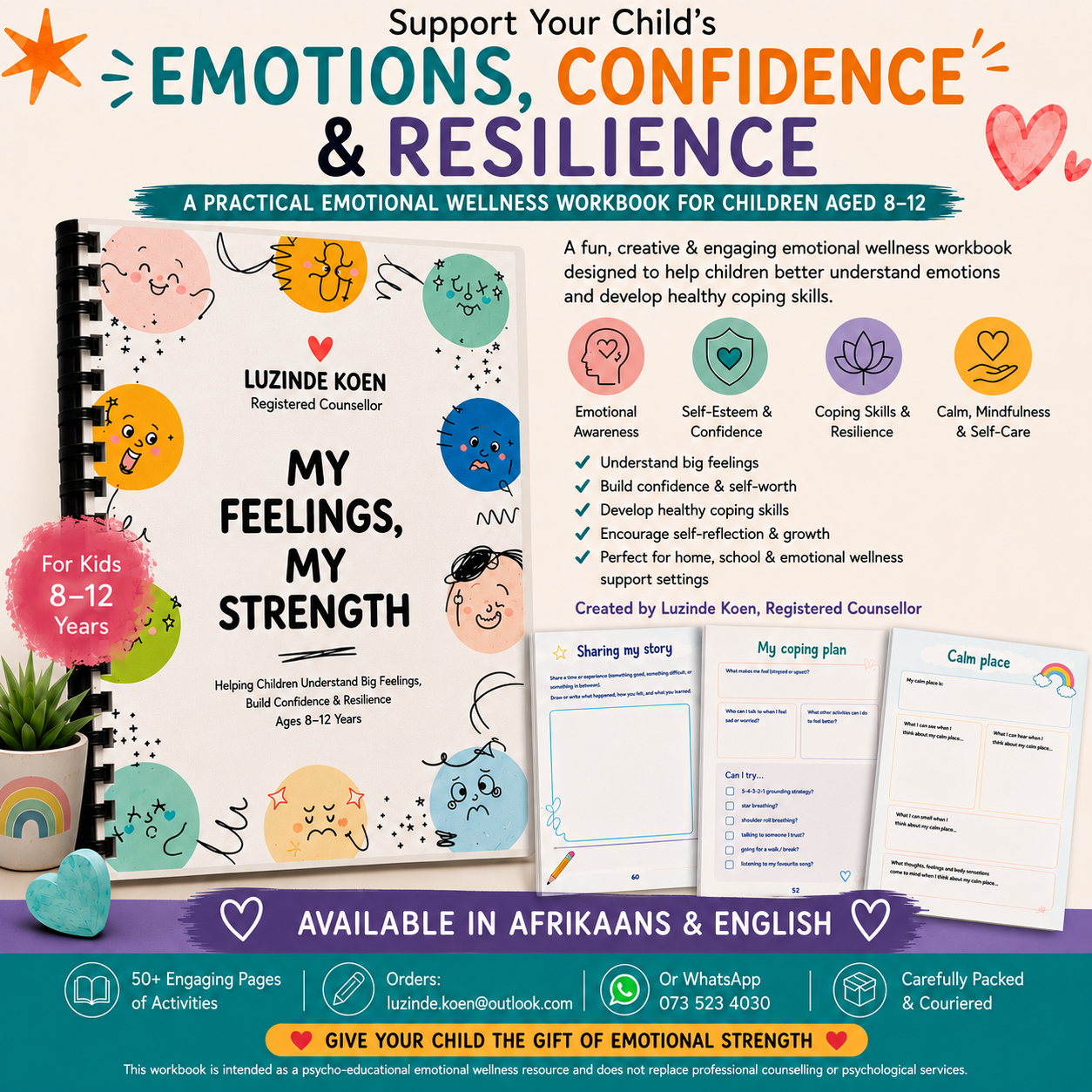 OliveRoots emotional support toolkit for children aged 8 to 12